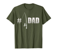 Ladda upp bild till gallerivisning, Mens #1 Dad Fishing Fisherman Father's Day Gift T Shirt 137441