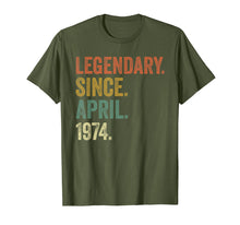 Ladda upp bild till gallerivisning, Funny shirts V-neck Tank top Hoodie sweatshirt usa uk au ca gifts for Vintage April 1974 Tshirt, 45th Birthday Men Women T-Shirt 1821577