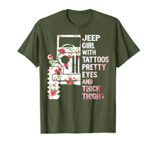 Ladda upp bild till gallerivisning, Jeep-Girl With Tattoos Pretty Eyes and Thick Thighs tshirt 139169