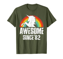 Ladda upp bild till gallerivisning, Funny shirts V-neck Tank top Hoodie sweatshirt usa uk au ca gifts for Unicorn Awesome Since 1982 37th Birthday TShirt Decoration 1285113