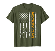Ladda upp bild till gallerivisning, Vintage USA Ice Hockey Dad American Flag Fathers Day Gift T-Shirt 104587