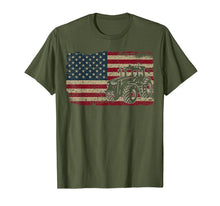 Ladda upp bild till gallerivisning, Farm Tractors America Flag T-Shirt I Patriotic Farming Gift 935428