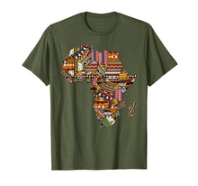 Ladda upp bild till gallerivisning, Funny shirts V-neck Tank top Hoodie sweatshirt usa uk au ca gifts for African pride traditional ethnic pattern Africa map t-shirt 950495