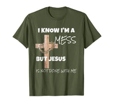 Ladda upp bild till gallerivisning, Funny shirts V-neck Tank top Hoodie sweatshirt usa uk au ca gifts for Christian T Shirt I Know I'm A Mess Jesus Inspirational Tee 2327649