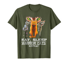 Ladda upp bild till gallerivisning, Funny shirts V-neck Tank top Hoodie sweatshirt usa uk au ca gifts for Eat Sleep Warrior Cats Repeat Funny Cat Lover T-Shirt 963657