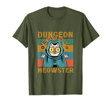 Ladda upp bild till gallerivisning, Dungeon Meowster Funny NerdyGamer Cat-D20 Dice RPG T-Shirt647017