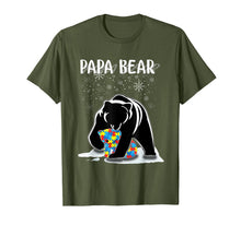 Ladda upp bild till gallerivisning, Papa Bear Autism Awareness Gift For Dad With Son Or Daughter TShirt299155