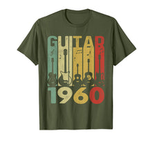 Ladda upp bild till gallerivisning, Distressed Vintage Guitar 1960 60th Birthday Gifts Guitarist T-Shirt-5350111