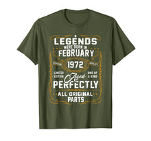 Ladda upp bild till gallerivisning, Legends Were Born In February 1972 48th Birthday Gift T-Shirt-2882258