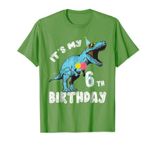 Ladda upp bild till gallerivisning, It's My 6th Birthday Dinosaur Party Shirt for Boy Age 6 2071196