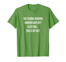 Ladda upp bild till gallerivisning, 2nd Wedding Anniversary Gifts Cotton Him Husband Her T-Shirt 143239