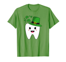Ladda upp bild till gallerivisning, Cute Tooth With Hat Dental Assistant Gifts St Patricks day T-Shirt-261838