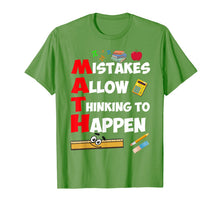 Ladda upp bild till gallerivisning, Mistakes Allow Thinking to Happen - Math Teacher T-Shirt 308659