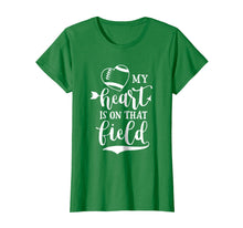 Ladda upp bild till gallerivisning, Funny shirts V-neck Tank top Hoodie sweatshirt usa uk au ca gifts for My Heart Is On that Field Football T-Shirt Mom and Dad Gift 1598287