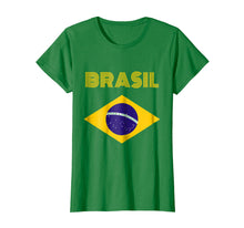Ladda upp bild till gallerivisning, Funny shirts V-neck Tank top Hoodie sweatshirt usa uk au ca gifts for Brazil Flag Yellow Text T-Shirt 1282002