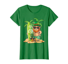 Ladda upp bild till gallerivisning, Funny shirts V-neck Tank top Hoodie sweatshirt usa uk au ca gifts for Leprechaun Hawaiian Surfing T Shirt St Patricks Day Hawaii 1566299