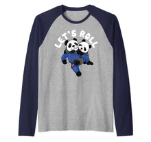 Ladda upp bild till gallerivisning, Brazilian Jiu-jitsu Let's roll with BJJ Panda Raglan Baseball Tee 1144181