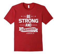 Ladda upp bild till gallerivisning, Funny shirts V-neck Tank top Hoodie sweatshirt usa uk au ca gifts for Joshua 1:9 Bible Verse Scripture - Be Strong and Courageous 2800348