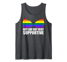 Ladda upp bild till gallerivisning, NOT GAY BUT VERY SUPPORTIVE LGBT Straight Ally Bra Meme Tank Top 195152