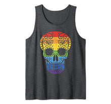 Ladda upp bild till gallerivisning, Rainbow Sugar Skull Day Of The Dead LGBT Gay Pride Flag Tank Top 153152