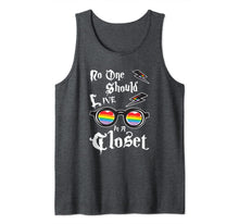 Ladda upp bild till gallerivisning, No One Should Live In A Closet LGBT Gay Pride Rainbow LGBTQ Tank Top 28759
