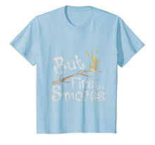 Ladda upp bild till gallerivisning, But First S'mores Funny Campfire Camper Distressed T-Shirt 1532800