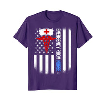 Ladda upp bild till gallerivisning, Funny shirts V-neck Tank top Hoodie sweatshirt usa uk au ca gifts for emergency room Nurse Shirt US Flag 1385522