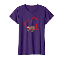 Ladda upp bild till gallerivisning, Valentines Sloth Shirt Girls Women Sloths Gifts for Women T-Shirt-672486