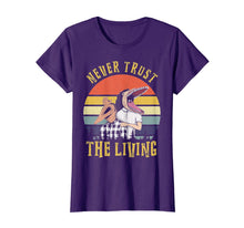 Ladda upp bild till gallerivisning, Never Trust the Living Retro Vintage Sunset TShirt 95838
