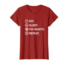 Ladda upp bild till gallerivisning, Funny shirts V-neck Tank top Hoodie sweatshirt usa uk au ca gifts for Eat Sleep Fix Hearts Repeat Funny Cardiologist T Shirt Gift 2561583