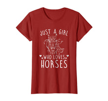 Ladda upp bild till gallerivisning, Funny shirts V-neck Tank top Hoodie sweatshirt usa uk au ca gifts for Just A Girl Who Loves Horses Shirt Horseback Riding Gifts 2102493