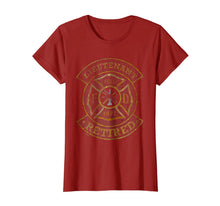 Ladda upp bild till gallerivisning, Retired Firefighter Lieutenant Distressed Tshirt 961845