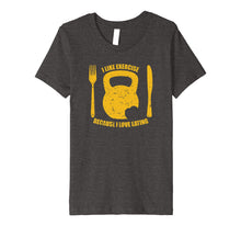 Ladda upp bild till gallerivisning, Funny shirts V-neck Tank top Hoodie sweatshirt usa uk au ca gifts for I Like Exercise Because I Love Eating Workout Funny T Shirt 1187170