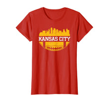 Ladda upp bild till gallerivisning, Kansas City Football Vintage KC Skyline Missouri Chief Retro T-Shirt 725675