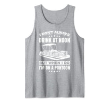 Ladda upp bild till gallerivisning, Drink At Noon Pontoon Boat Funny Motor Boating Lake Tank Top 140446