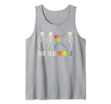 Ladda upp bild till gallerivisning, Dare To Be Yourself Art | Cute LGBT Pride Design Gift Tank Top 138040