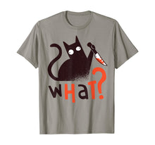 Ladda upp bild till gallerivisning, Funny Killer Cat With Knife Halloween Costume Men Women Gift T-Shirt 376153