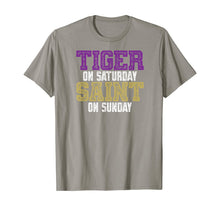 Ladda upp bild till gallerivisning, Tiger on Saturday Saint on Sunday Louisiana Football Apparel T-Shirt 77644