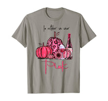 Ladda upp bild till gallerivisning, In October We Wear Pink Pumpkin and Wine Breast Cancer T-Shirt 115996
