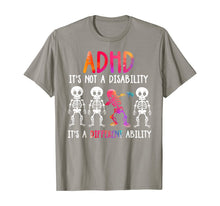 Ladda upp bild till gallerivisning, ADHD It's Not Disability It's A Different Ability Skeleton T-Shirt 126435