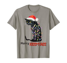 Ladda upp bild till gallerivisning, Merry Kissmyass Funny \Black Cat Christmas Tree Gifts T-Shirt