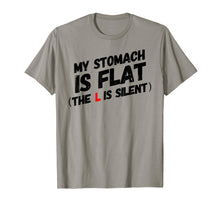 Ladda upp bild till gallerivisning, Funny shirts V-neck Tank top Hoodie sweatshirt usa uk au ca gifts for MY STOMACH IS FLAT THE L IS SILENT DESIGN 2259288