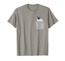 Ladda upp bild till gallerivisning, Cat In Your Pocket Siamese Cat T Shirt Shirt