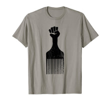 Ladda upp bild till gallerivisning, Funny shirts V-neck Tank top Hoodie sweatshirt usa uk au ca gifts for Afro Hair Pick Raised Fist T-Shirt Black History Shirt 1873994