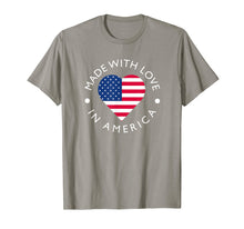 Ladda upp bild till gallerivisning, Funny shirts V-neck Tank top Hoodie sweatshirt usa uk au ca gifts for Made With Love In America American Flag T-Shirt 4095337