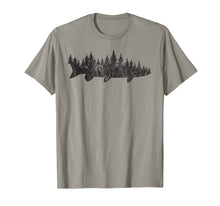 Ladda upp bild till gallerivisning, Musky Pine Forest Treeline - Outdoor Fishing Angler T-Shirt