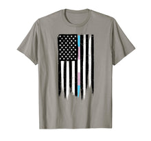 Ladda upp bild till gallerivisning, Funny shirts V-neck Tank top Hoodie sweatshirt usa uk au ca gifts for Transgender Pride Thin Line American Flag T-Shirt 1454493