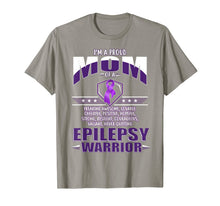 Ladda upp bild till gallerivisning, I'm A Proud Mom Of A Epilepsy Warrior Awareness Ribbon Shirt 1045755