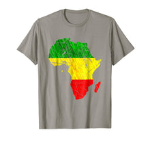 Ladda upp bild till gallerivisning, Africa Map Reggae Rasta Tshirt Green Yellow Red Africa Pride