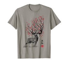 Ladda upp bild till gallerivisning, Funny shirts V-neck Tank top Hoodie sweatshirt usa uk au ca gifts for Sakura Deer tree japan sumi-e art t-shirt 3460196